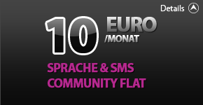 10 Euro Sprach und SMS Flat